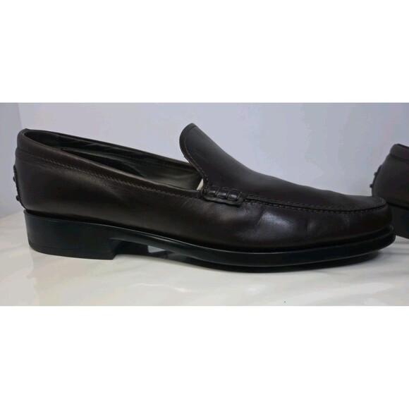 TOD’S Leather Slip-on Loafers Burgundy Oxblood Sz 11.5 Made In Italy, MSRP $700+ - Picture 15 of 16
